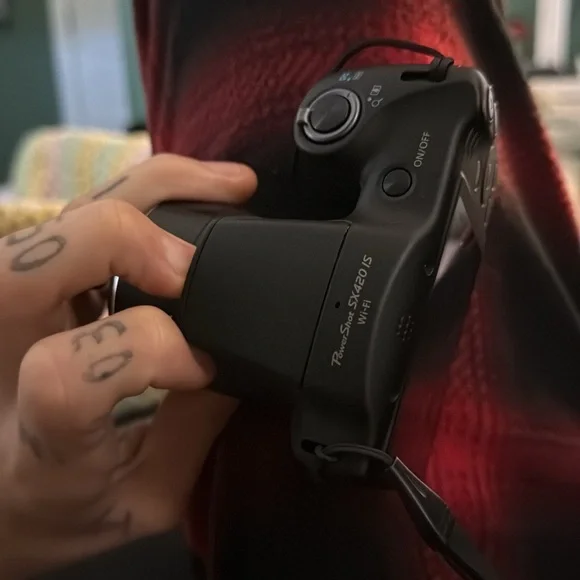 Canon Black Digital Camera with Flash